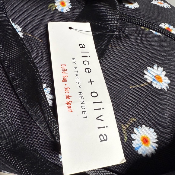 Alice + Olivia DAISY Daisies Tote Bag Purse Hand Bag Weekend Traveler Duffel Bag - Picture 7 of 15